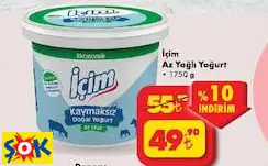 İÇİM AZ YAĞLI YOĞURT 1750 G